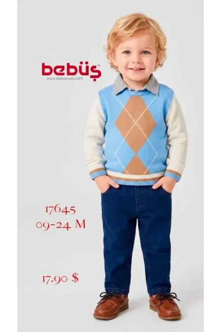 9-24 شهر صبي بدله تريكو مع سروال