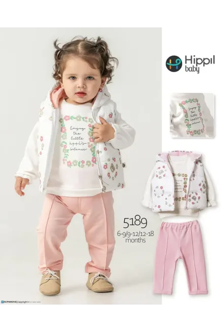 6-18 شهر فتاة بدله جيله مع سروال