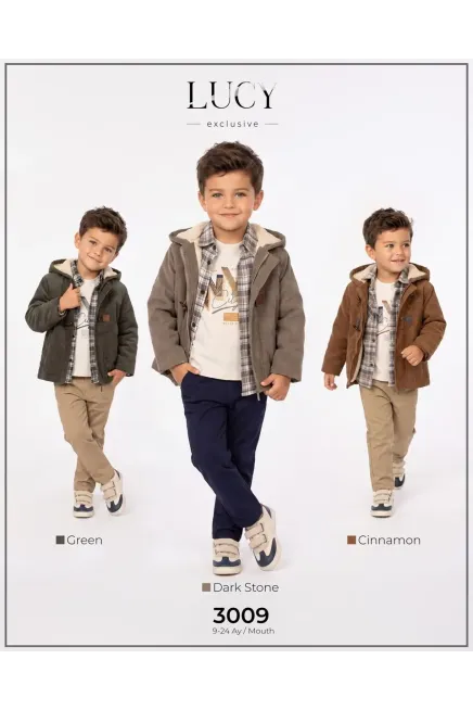 Kadife Ceketli Kazaklı Gömlekli Pantolonlu Takım