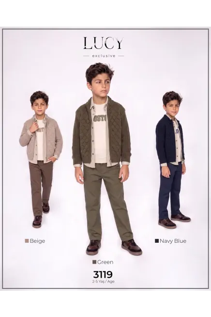 Kapitone Ceketli Hırkalı Sweatshırtlu Pantolonlu Takım