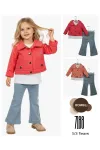 1-3 سنة فتاة بدله ستره مع سروال