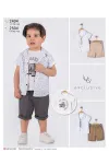 6-9 سنة صبي بدله قميص مع شورت