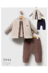 Yelekli Sweatshırtlu Pantolonlu Takım